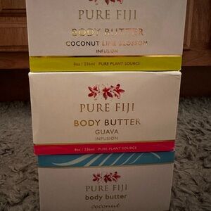 Pure Fiji Body Butter Set - Coconut, Guava, and Coconut Lime Blossom